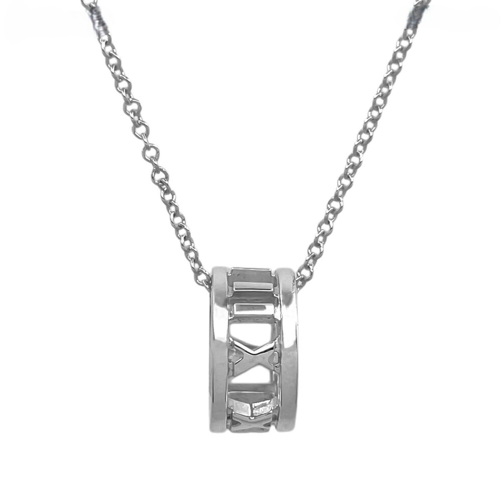 TIFFANY&Co. Tiffany Atlas Open Ring Necklace Pendant SV925 Men's Women's